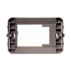 Soporte adaptador para placa Vimar IDEA RONDO, gris claro