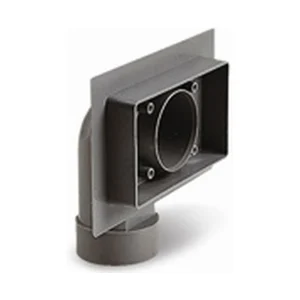 Contratoma TECH Ø 50 para cartón-yeso con racor curvo