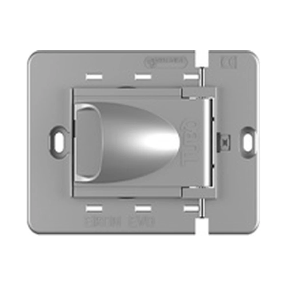 Toma NEW AIRVimar EIKON EVO Gris Metalizado (Placa eléctrica excluida)