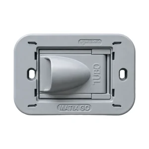 NUEVO AIRE BTICINO MATIX GO SOCKET, GRIS MATE (SIN PLACA ELÉCTRICA)