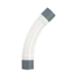 Codo de PVC 2" PRATICO a 45° HH amplio radio Performance